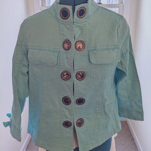 AMX - Teal/Blue original women lightweight jacket. size PS (petite small)